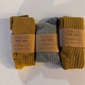 The Simple Folk Ribbed Tights and Socks Set of 3 NWT